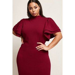 Forever21 Plus Size Mock Neck Bodycon Dress